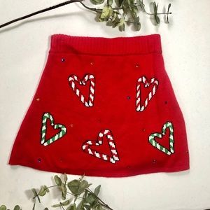 Christmas knit skirt